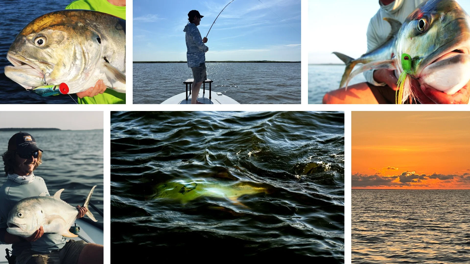 Fly and light tackle fishing charters for jacks in Charleston, SC.