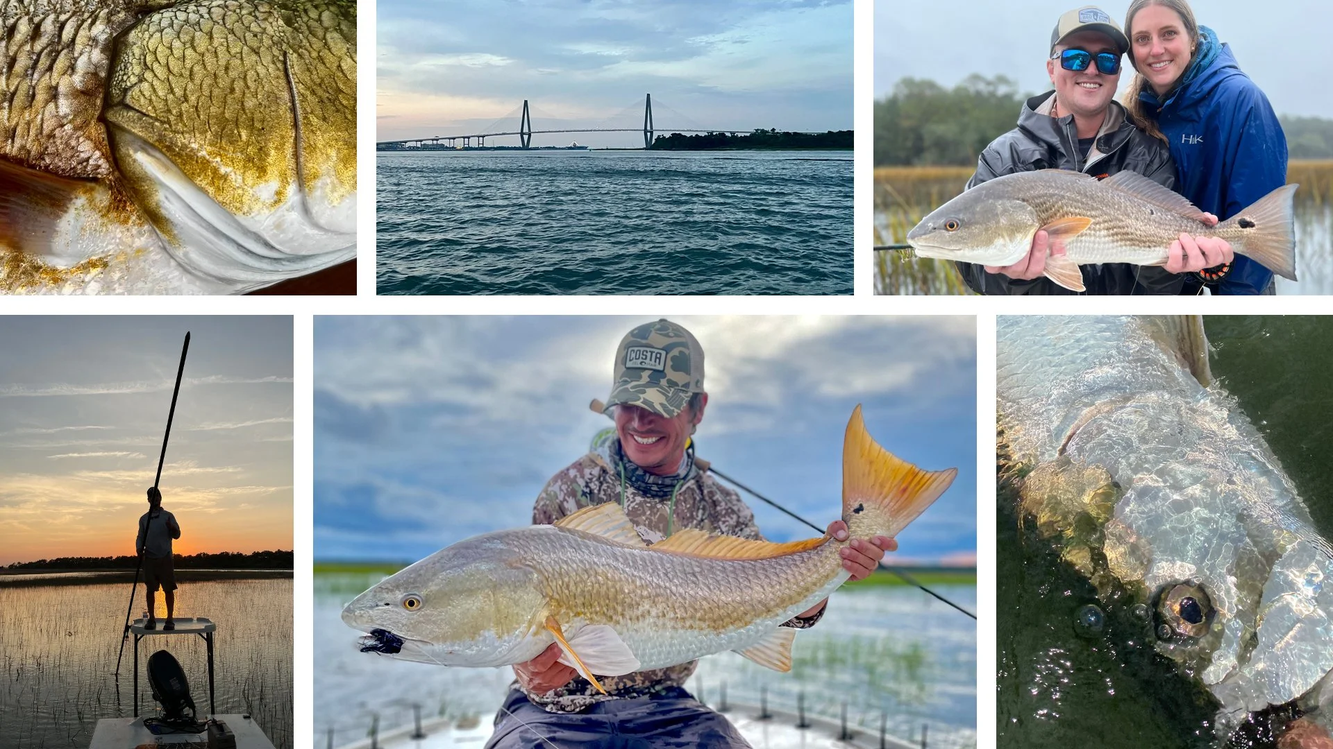 Fly fishing charters in Charleston, Kiawah Island, Folly Beach, and Mt Pleasant, South Carolina.