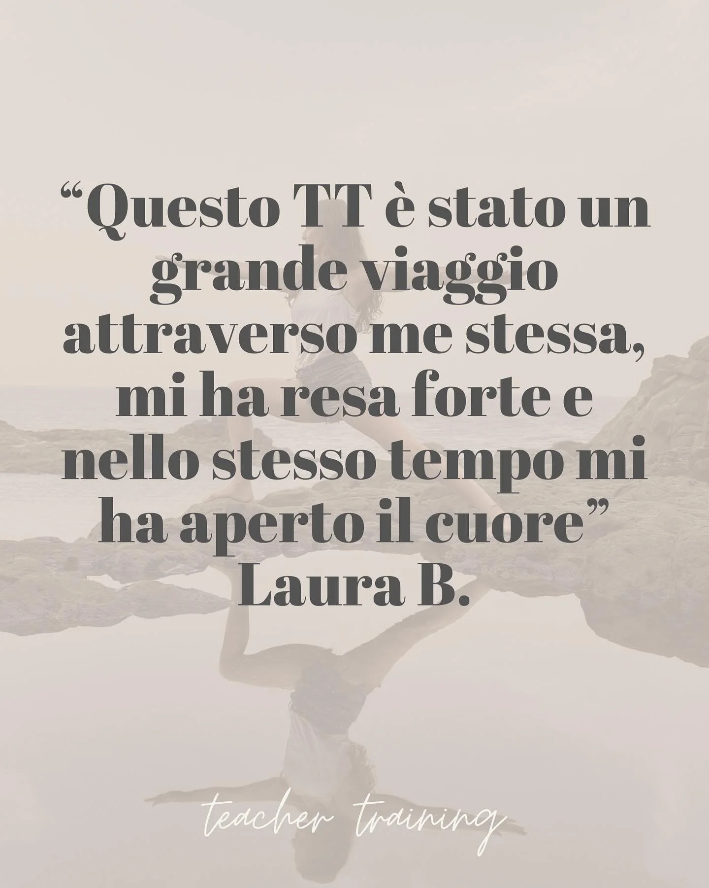 Yoga Teacher Training 220 ore secondo Yoga Alliance int.
👉🏻 sono rimasti gli ultimi 2 posti 💥
➡️ Corso di immersione in asana, anatomia, pranayama, meditazione, storia&filosofia, sequenze, strumenti per l’insegnamento, mantra, crescita