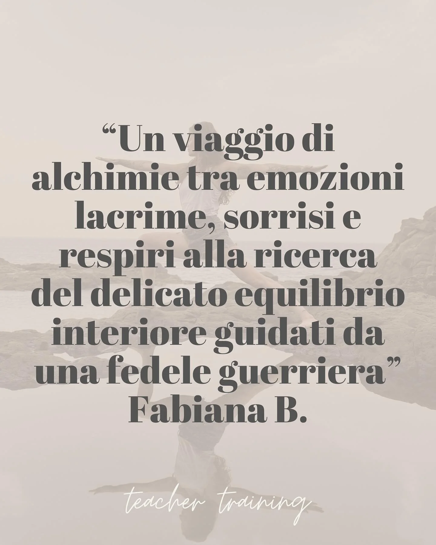Yoga Teacher Training 220 ore secondo Yoga Alliance int.
👉🏻 sono rimasti gli ultimi 3 posti 💥
➡️ Corso di immersione in asana, anatomia, pranayama, meditazione, storia&filosofia, sequenze, strumenti per l’insegnamento, mantra, crescita