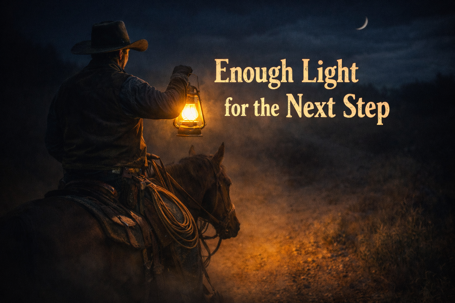 Enough Light for the Next Step