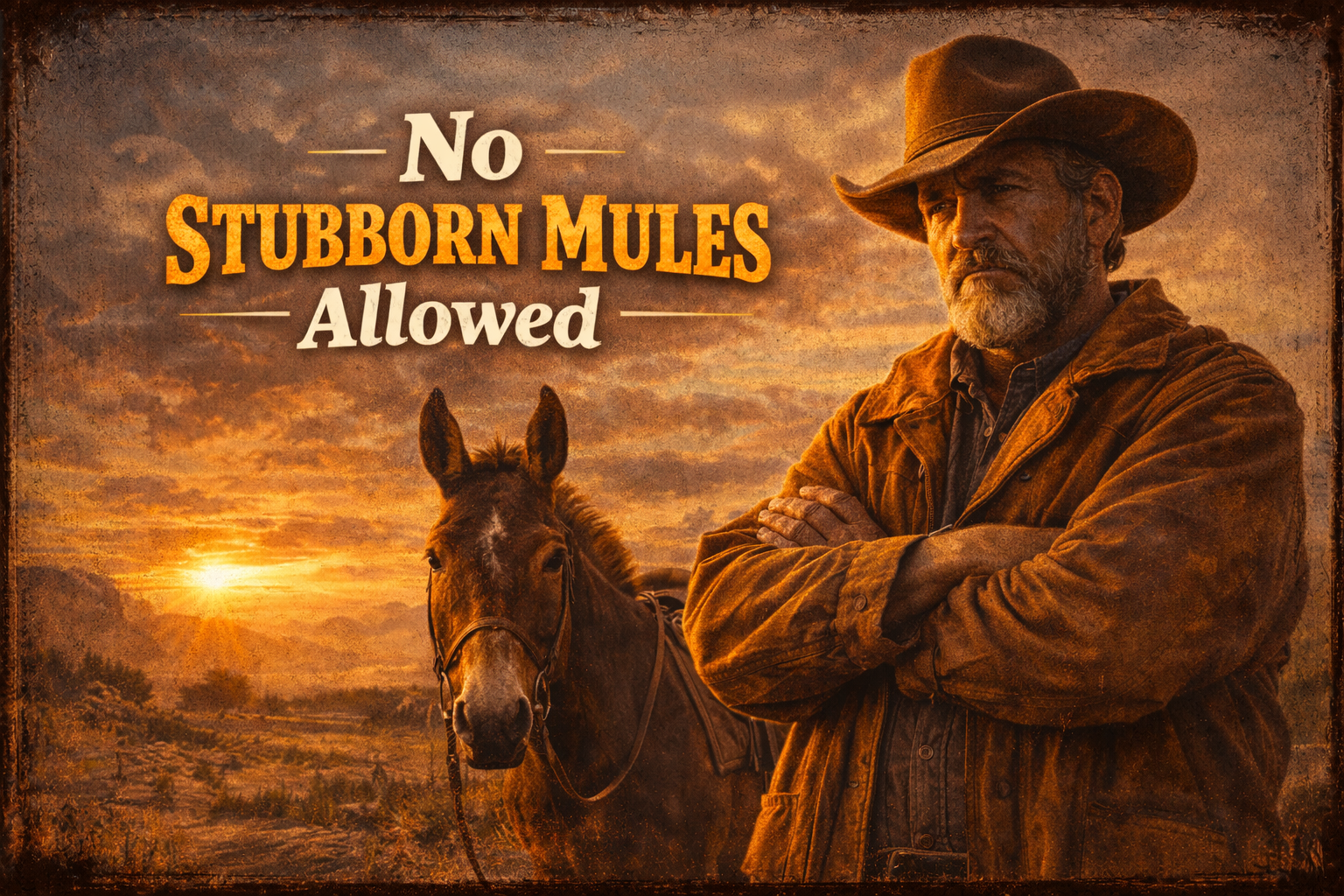 No Stubborn Mules Allowed