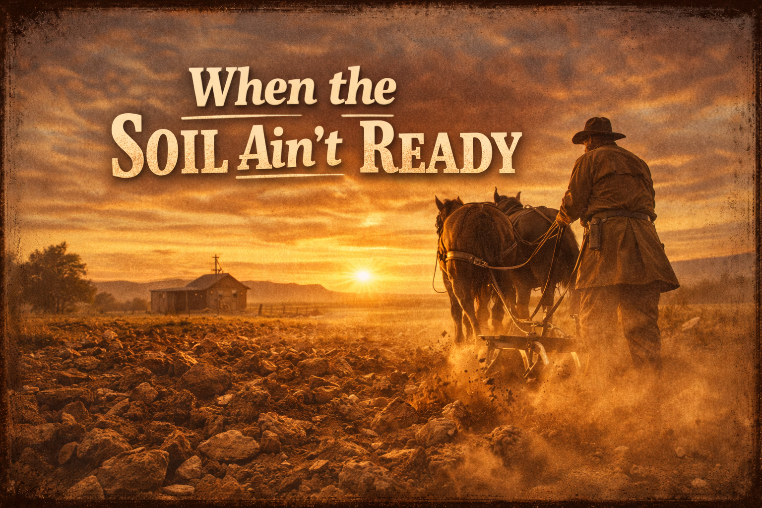 When the Soil Ain’t Ready