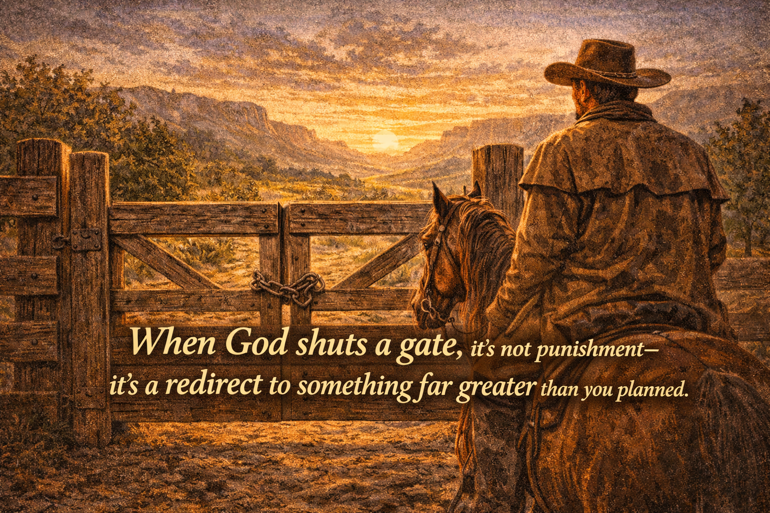 When the Trail Boss Shuts the Gate