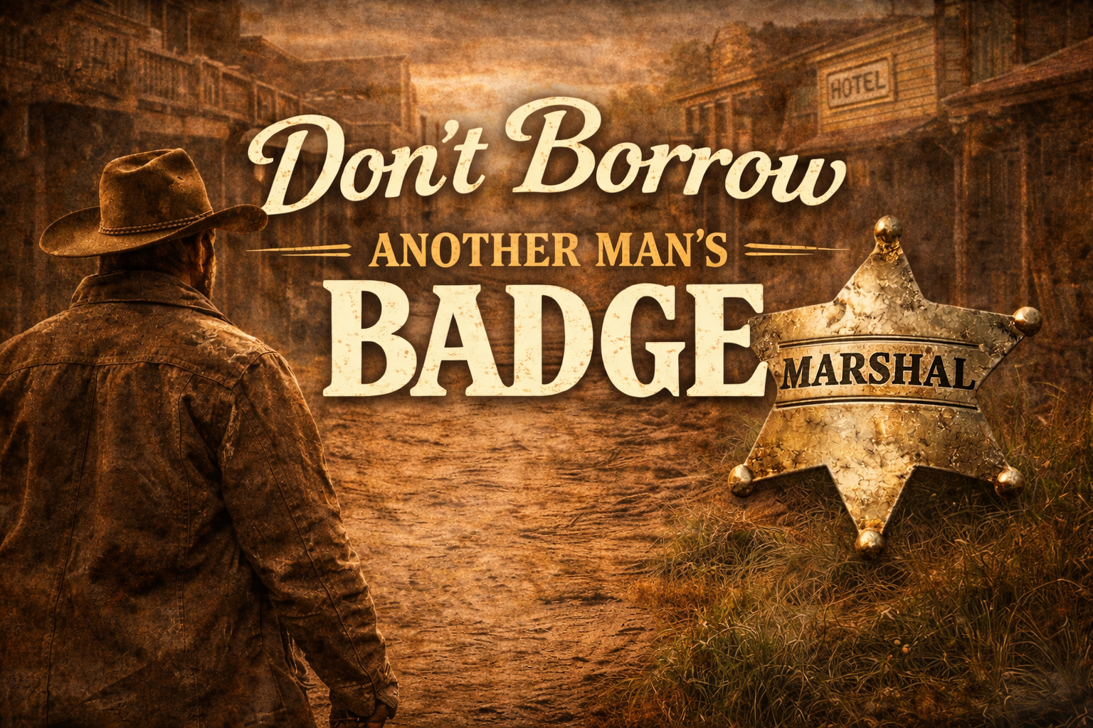 Don’t Borrow Another Man’s Badge