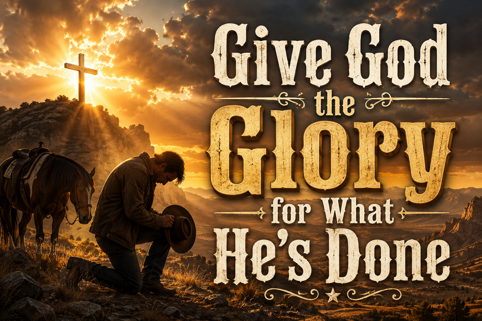 Give God the Glory for What He’s Done