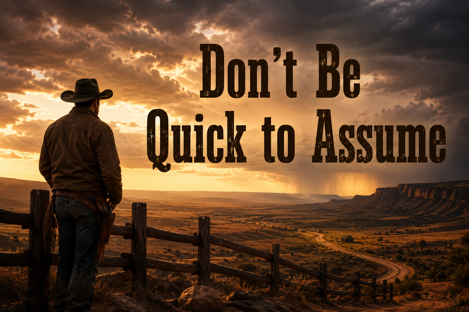Don’t Be Quick to Assume