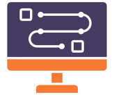 Computer monitor displaying an electronic circuit diagram