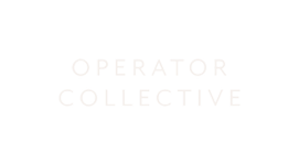 Text reading 'OPERATOR COLLECTIVE' in white on a black background.