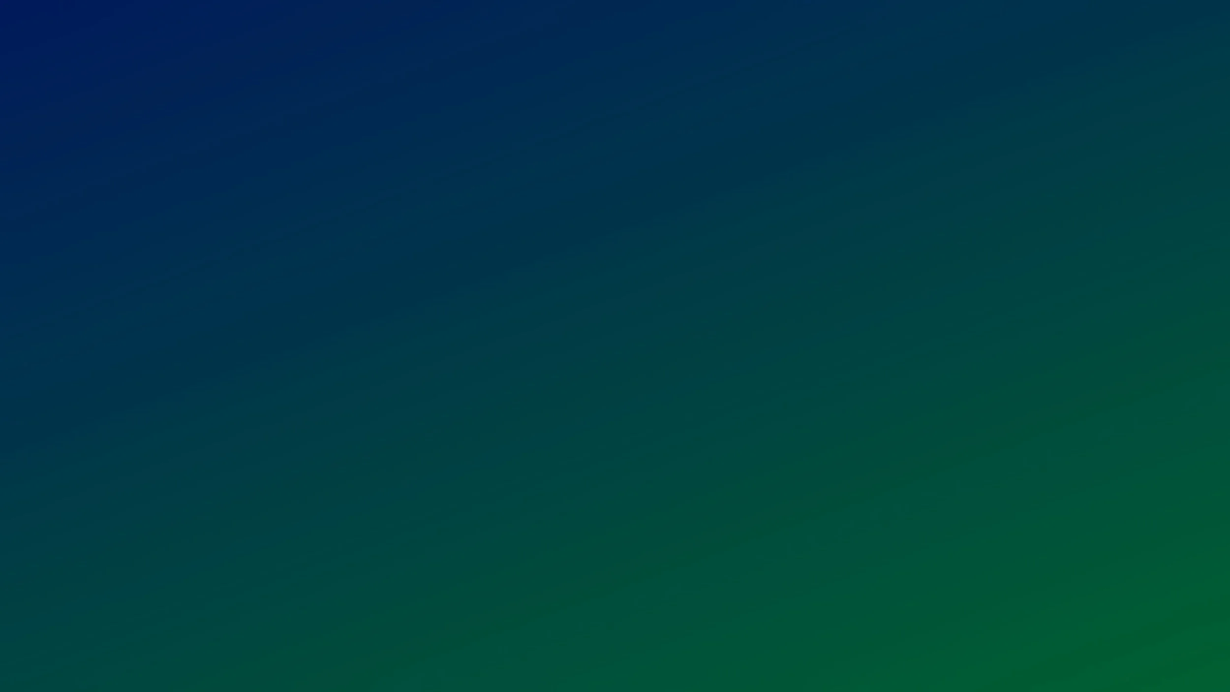 A gradient background with shades of blue and green blending diagonally.