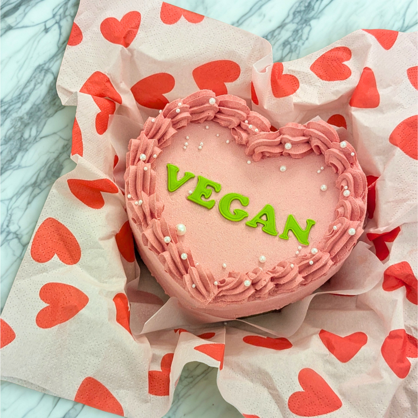 Valentines bento cake