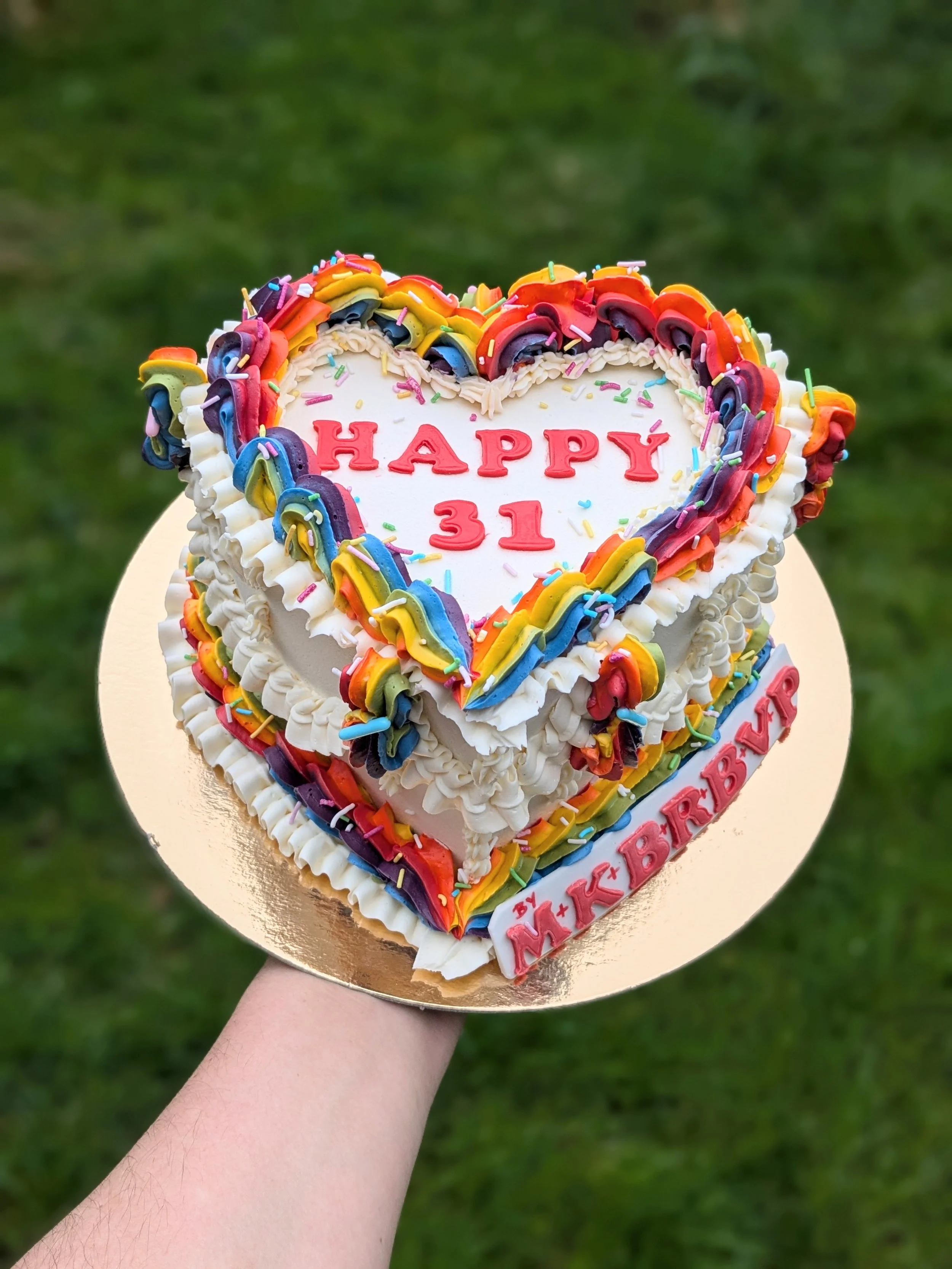 VINTAGE RAINBOW HEART #vintage #rainbow #heart