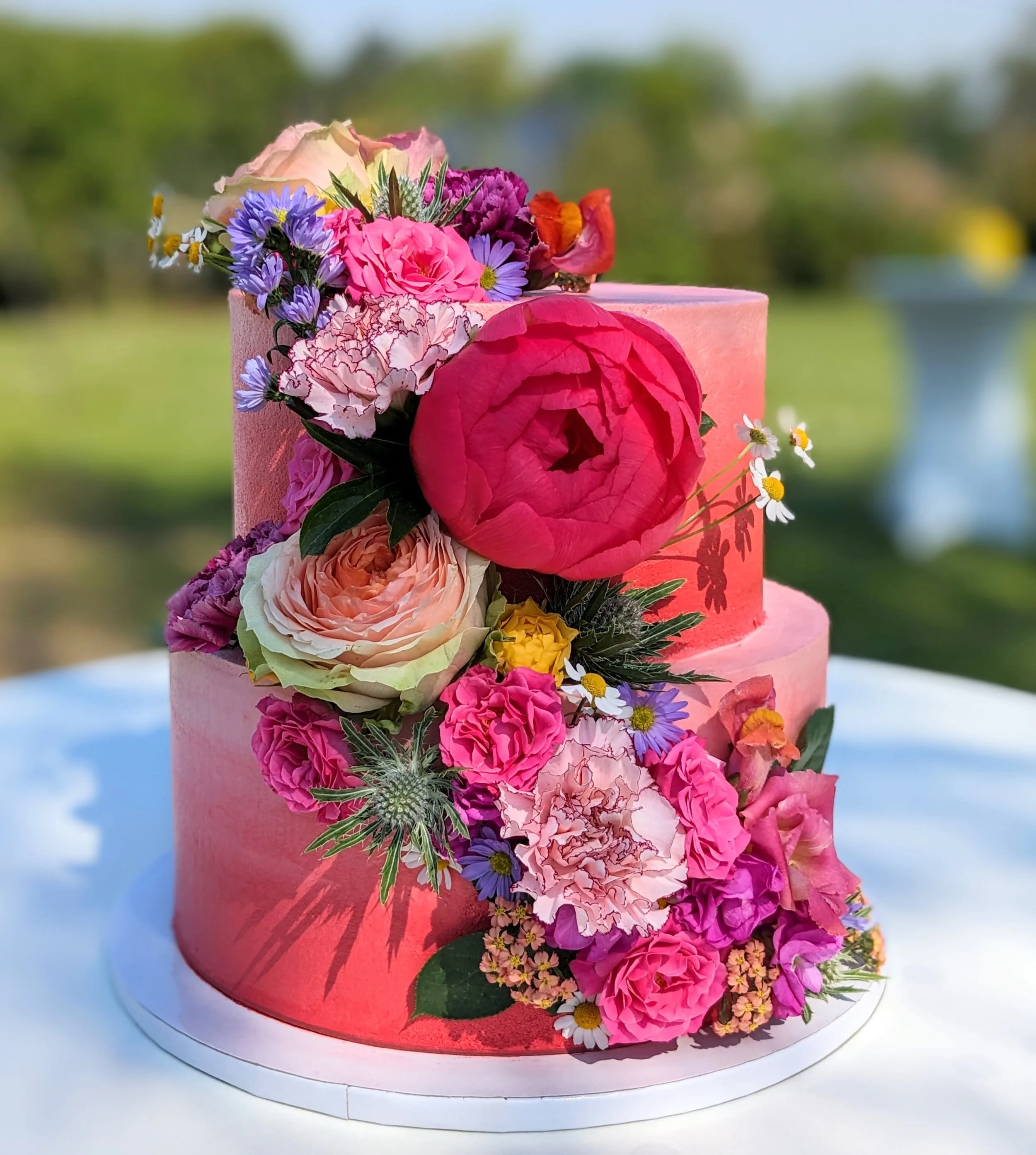 PINK GRADIENT SPRING FLORALS