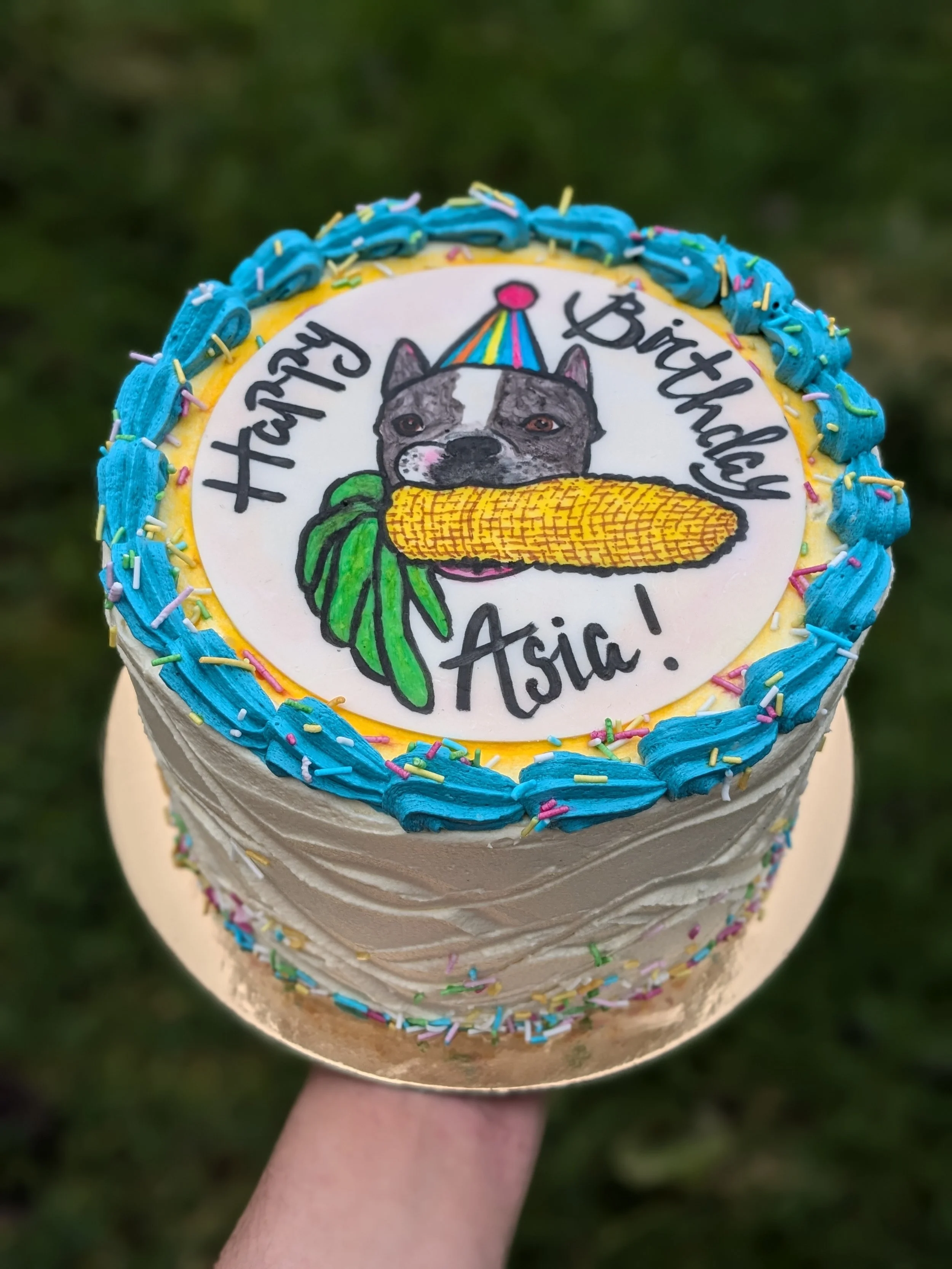 PET PORTRAIT CAKE #petportrait #2Dpaintedcharacter #animal