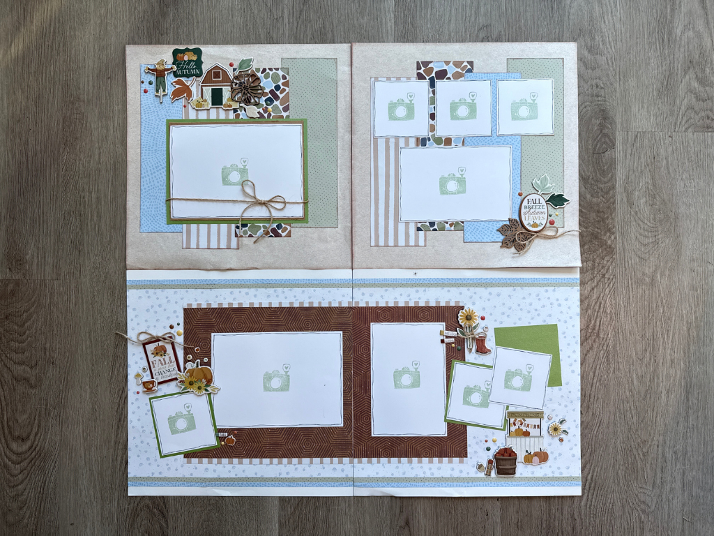 Fall Premade Scrapbooking Layouts