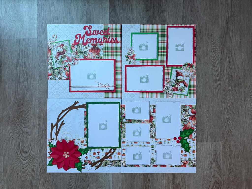 Christmas DIY Scrapbooking Layouts