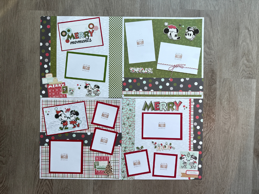 Disney Christmas Scrapbook Layouts DIY Kit