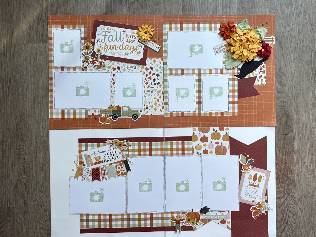 Autumn DIY Scrapbook Layouts
