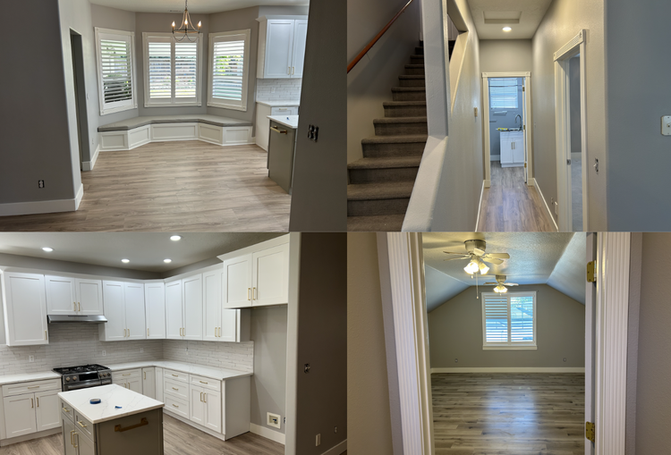 A recent interior repaint in Nampa for some new home owners. A fresh coat of paint sure can make a home feel new again!