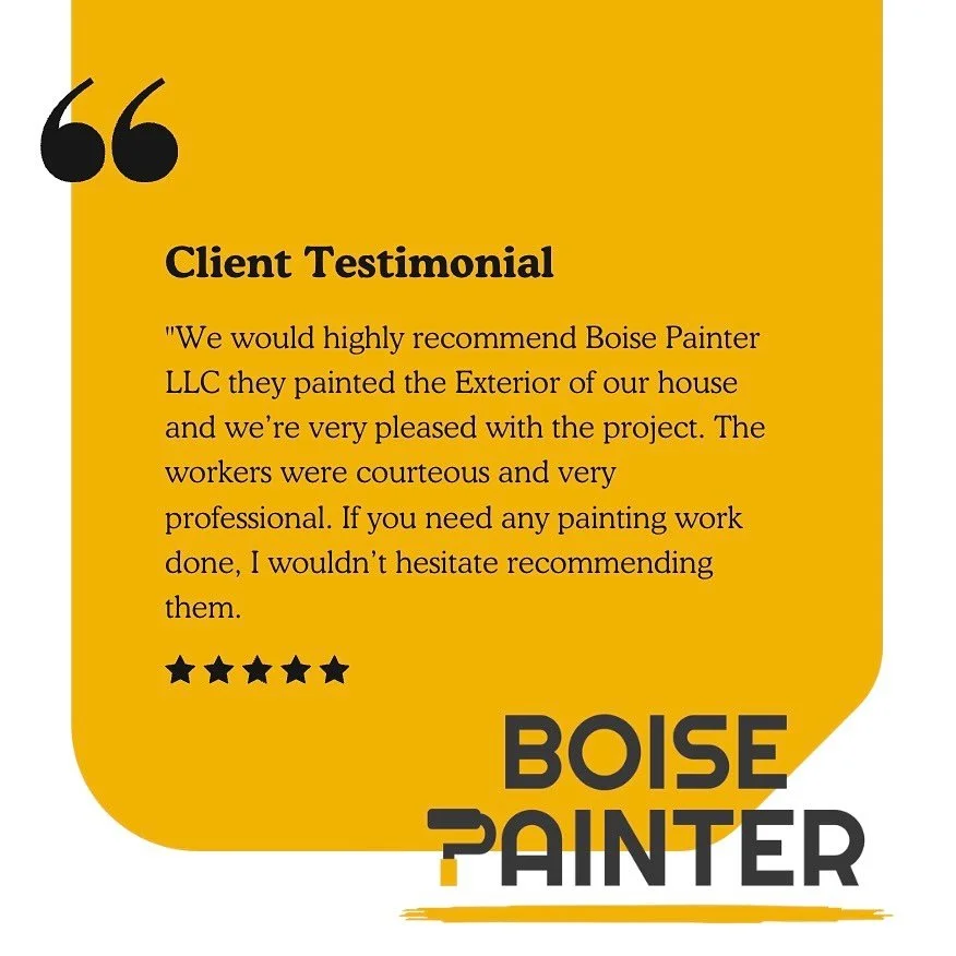Nothing makes us happier than hearing from homeowners who LOVE their freshly painted home and their experience working with us. Thank you for trusting Boise Painter to bring your vision to life!
