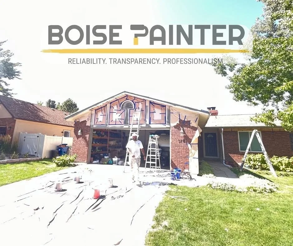 Prep is more than half the job and it shows in the results! On this Tudor style project, the detail work takes patience and precision to get just right. Every trim line, every surface, every corner is carefully prepped before paint even touches a bru