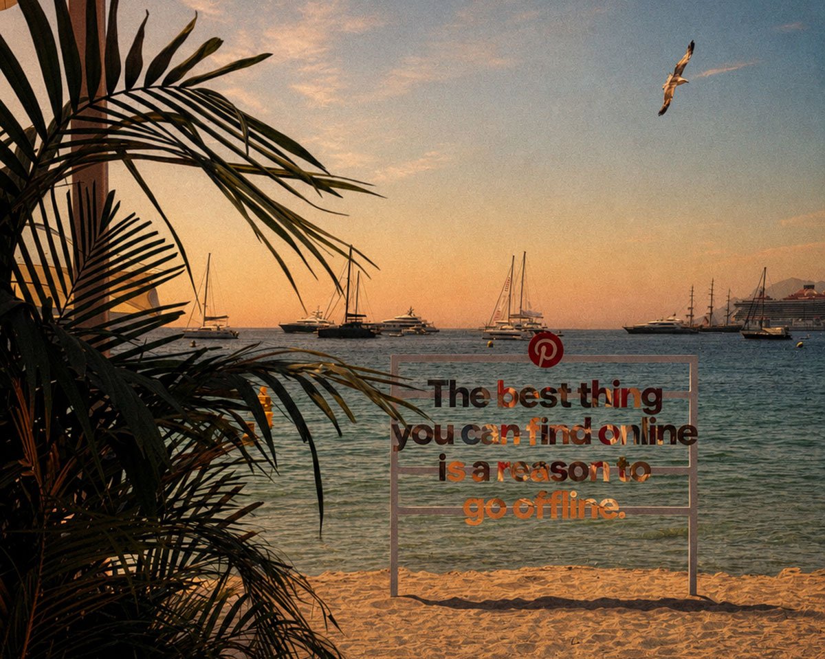 Sunset in Cannes during the Cannes Lions Festival of Creativity