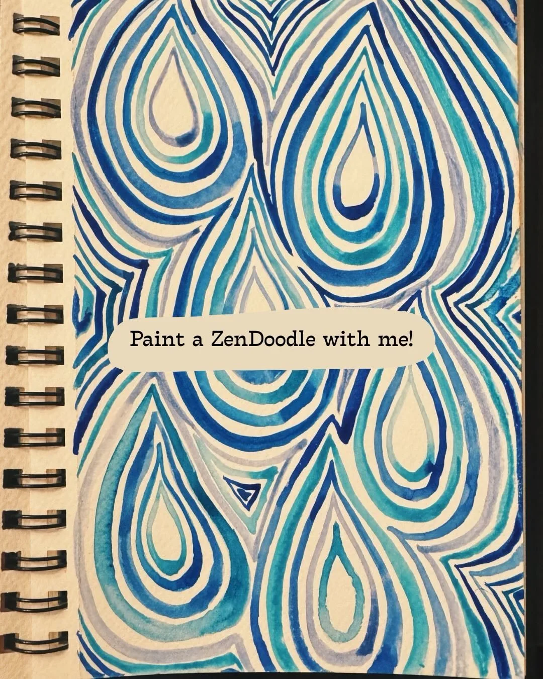 Zendoodling is a simple, repetitive drawing practice that invites you to slow down, focus your attention, and become absorbed in the process. Following lines and repeating patterns creates a predictable and rhythmic activity that can help you feel mo