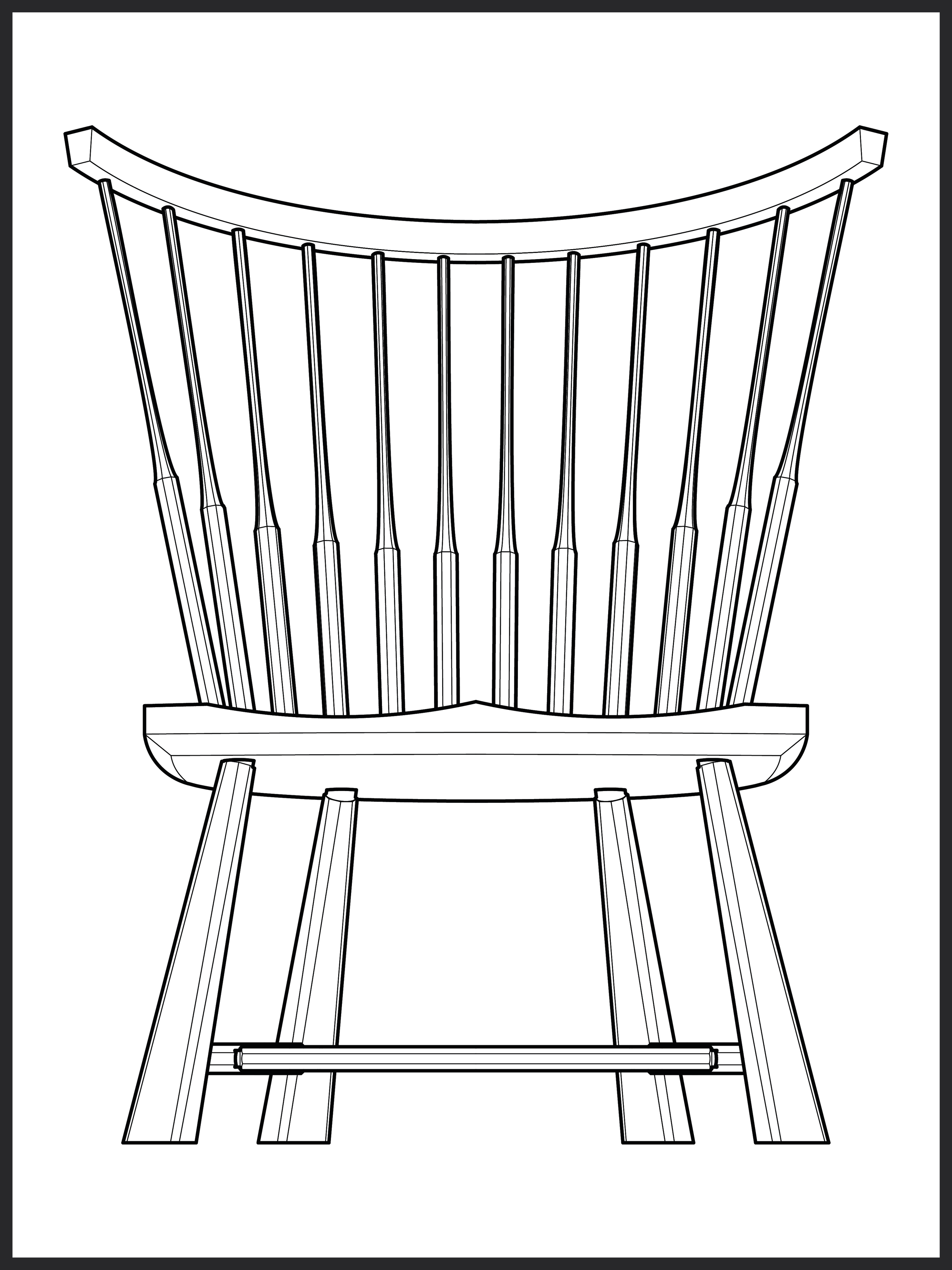 Spindle Back Lounge Chair Plans