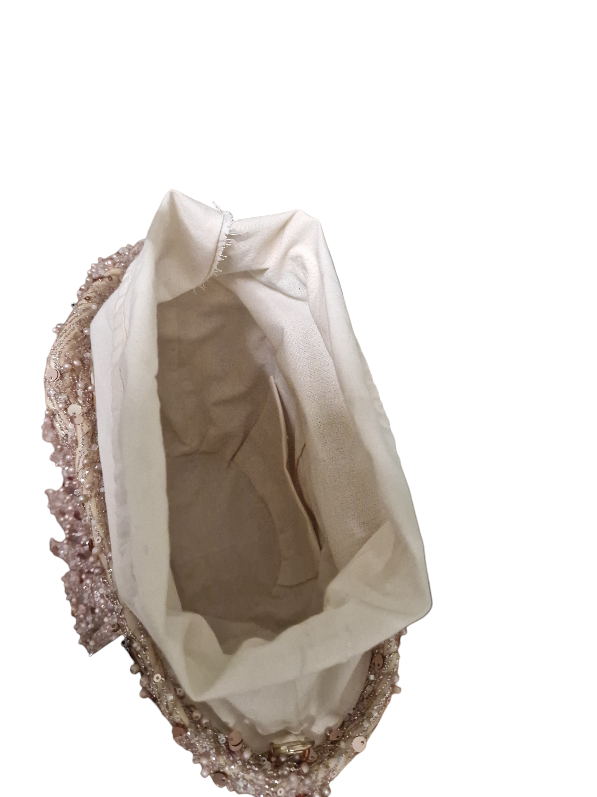 Interno coffetta taormina in cotone color panna e tasca