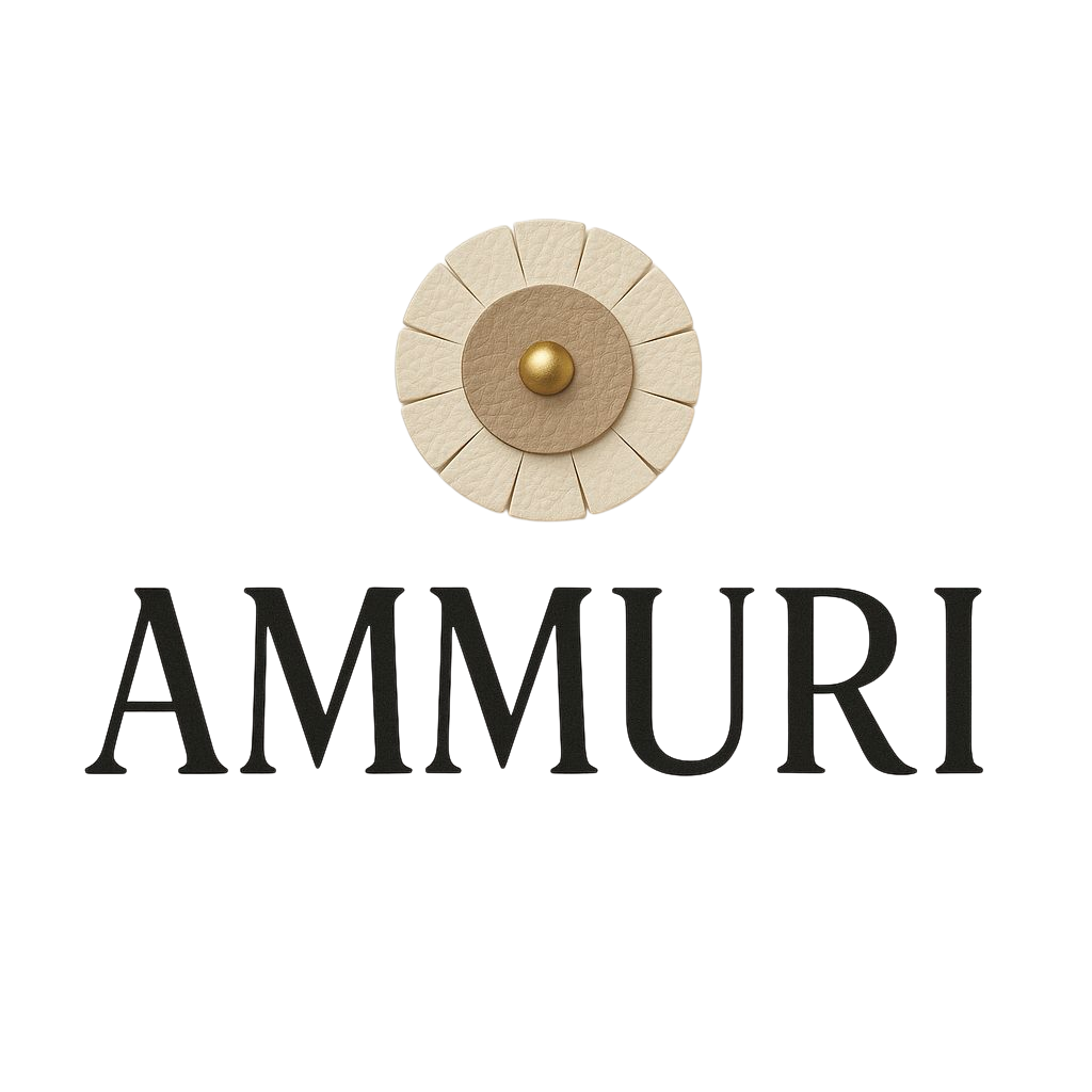 " Logo Ammuri- artigianalità Siciliana , simbolo del fiore dorato ispirato alla tradizione dell'isola"