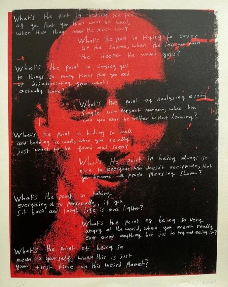 Self Reflection, screenprint on paper, 360x280mm, 2024