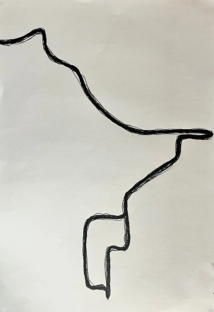 Untitled, ink on paper, 420x297mm, 2025