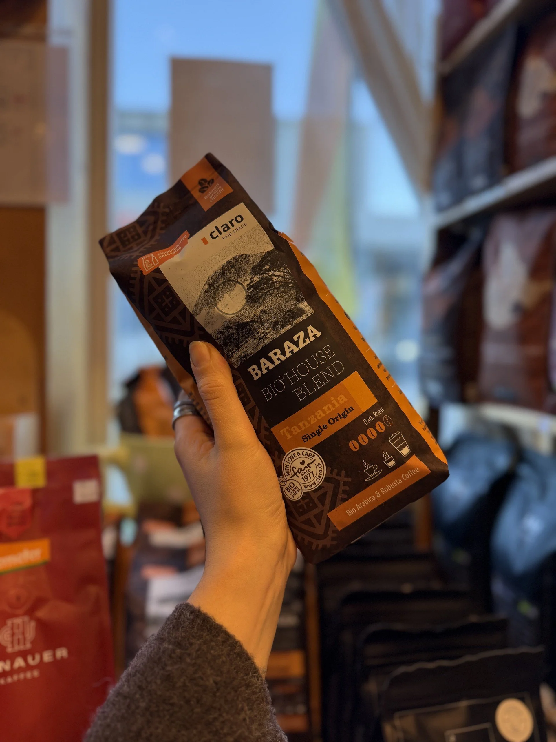 Säurearmer Arabica Robusta Kaffe