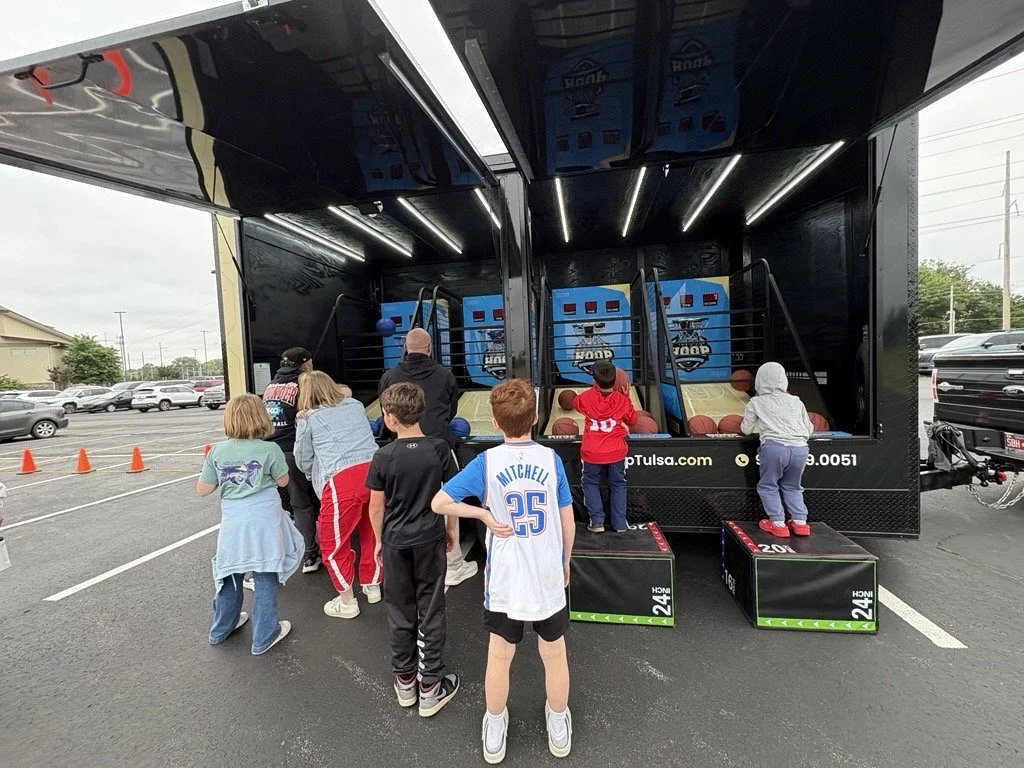 Hoop Tulsa - The First Mobile Arcade Basketball Trailer for Rent
