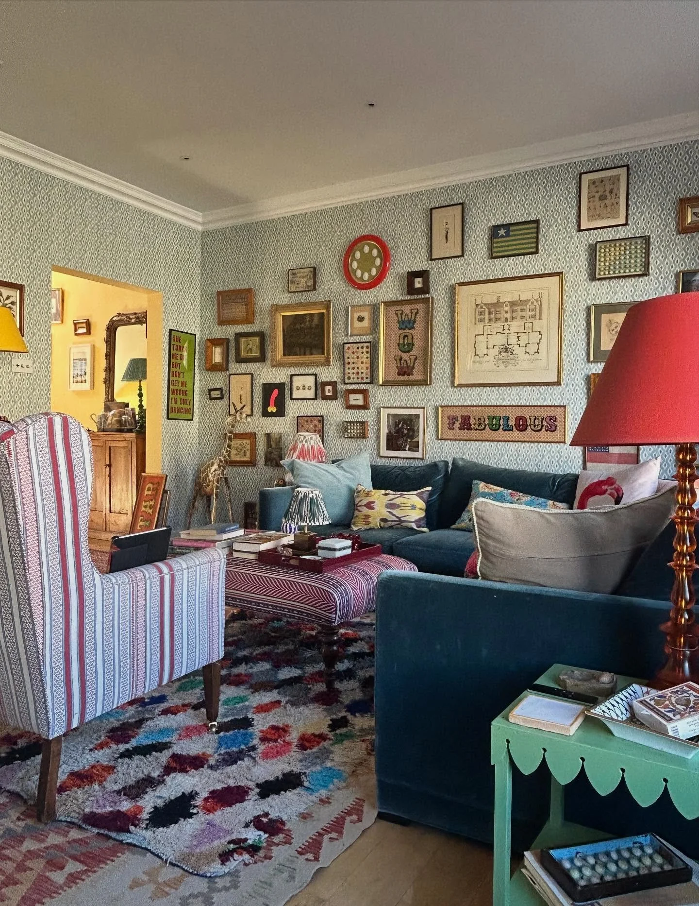 Taking some 'in situ' photos of my pictures for my new (about time) website coming soon. 
Beautiful light today. 
.
#pictures
#handmade #wordpictures 
#forfuckssake #circusfont #lyrics
#mysittingroom #home