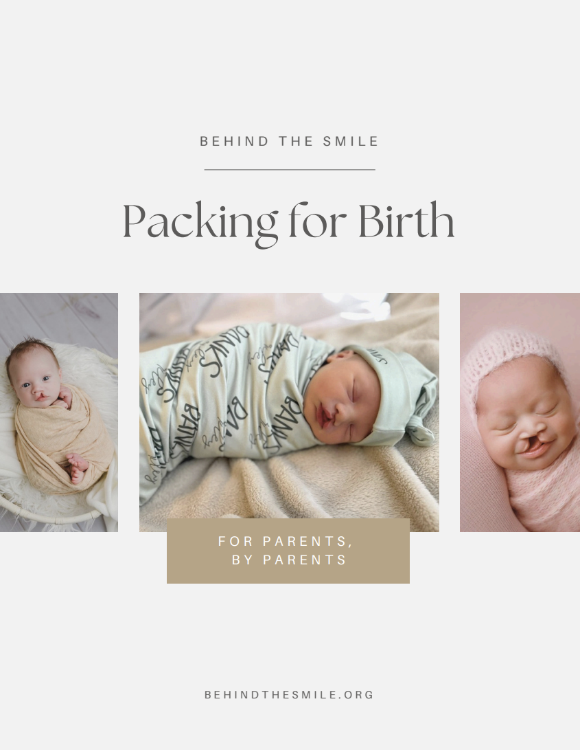 Packing for Birth guide cover — Behind the Smile