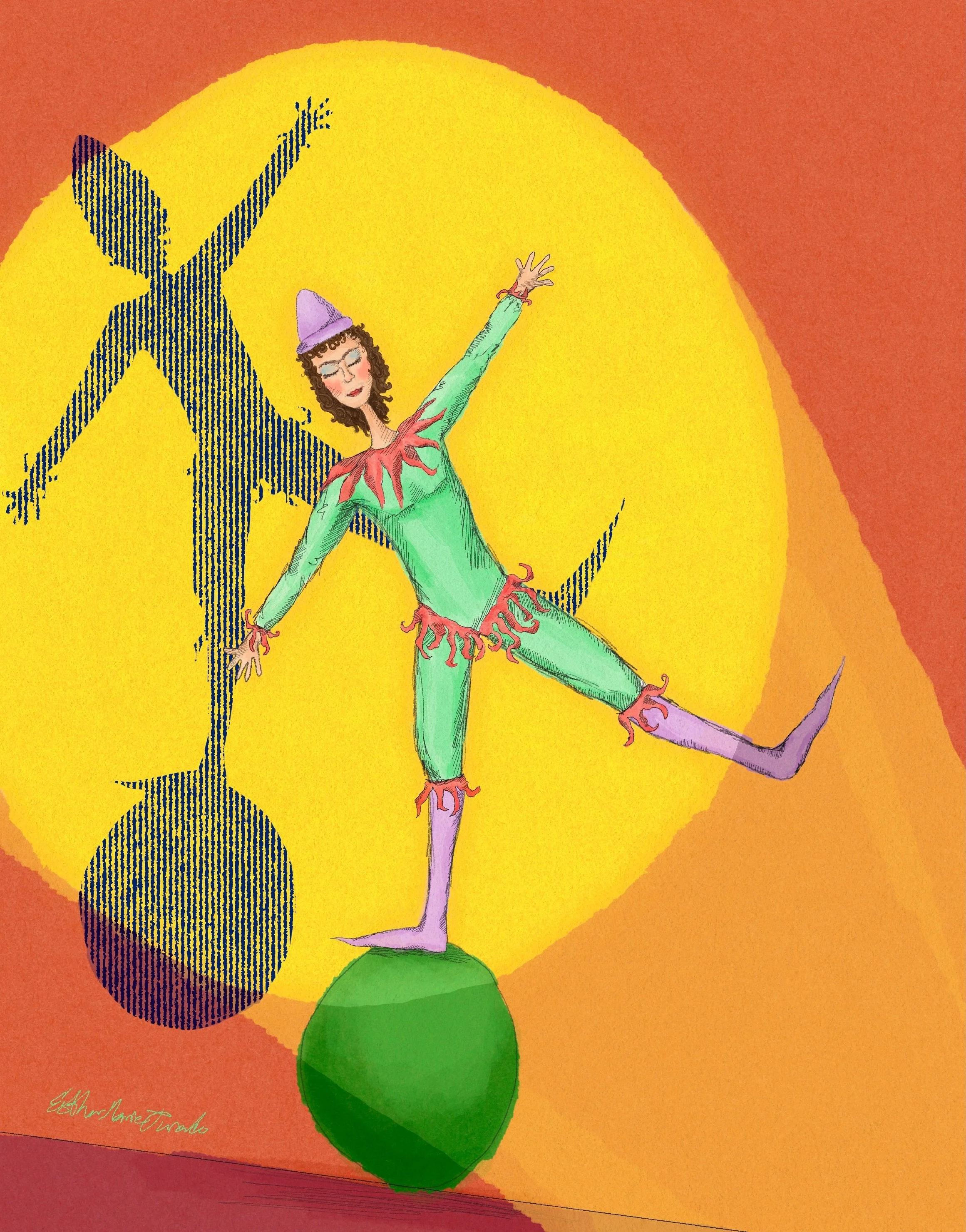 really living up to my court jester name 🎠

#illustration #procreate #circusart #colorfulart #selfportrait