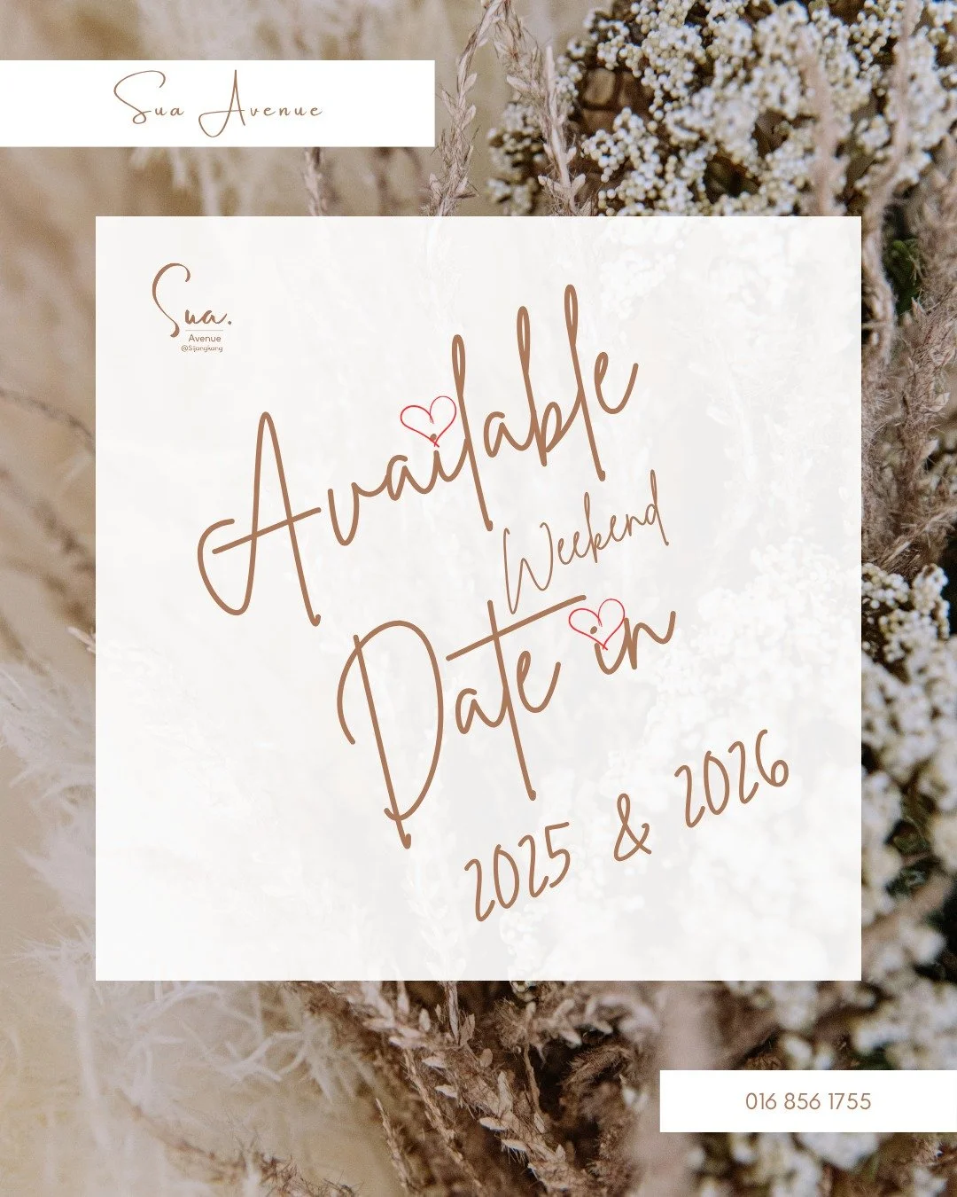 Batu 7, Kampung Sijangkang, 42500 Telok Panglima Garang, Selangor”
“Pakej Perkahwinan 2025 & 2026 • 300 pax”
“PA System PERCUMA + Hadiah Bulanan (terhad)”
“Tarikh weekend terpilih sahaja — tempah sek