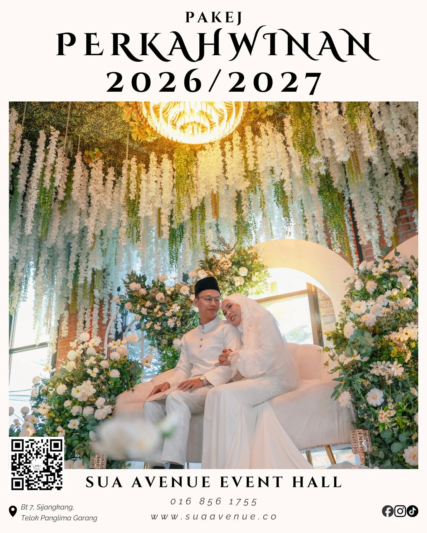 Tempah tarikh majlis anda dalam bulan ini, dan PA System + DJ adalah PERCUMA! 🎤🎶
Langkah mudah menuju majlis yang meriah 
📍 Sua Avenue Event Hall, Batu 7, Kampung Sijangkang, Telok Panglima Garang
📞 016-856 1755 
Jangan tunggu lama — temp