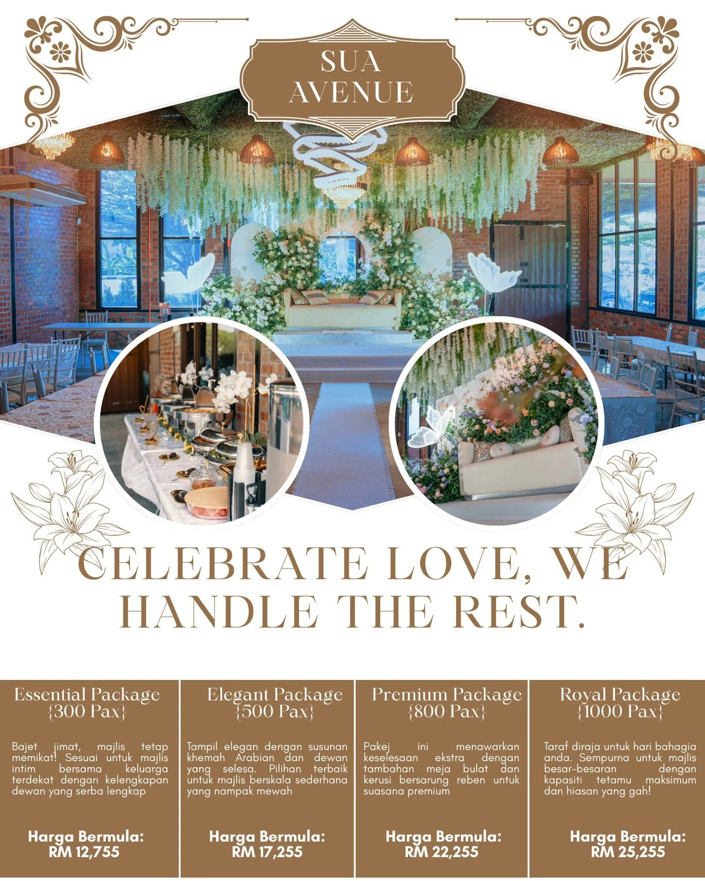 Cari dewan kahwin lengkap &amp; berbaloi?

✔️ Pelamin custom FREE
✔️ PA Sistem FREE
✔️ Parking luas, surau, tandas &amp; playground
✔️ Pakej bermula RM11,755

📍 Sua Avenue Event Hall, Sijangkang
📞 WhatsApp sekarang: 016-856 1755
 #majliskahwin #dew