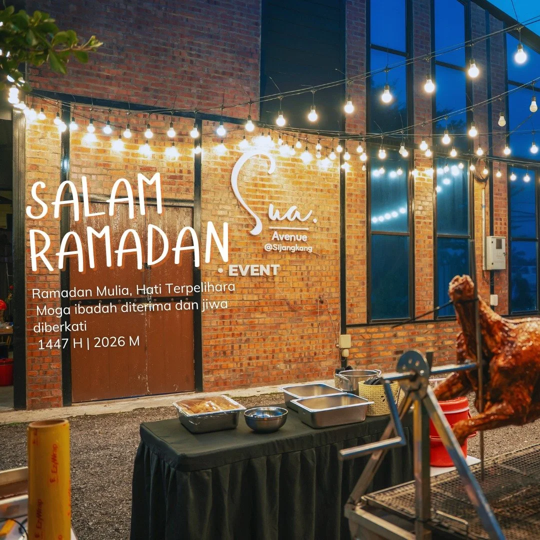 🌙✨Ramadan tiba, hati pun kembali tenang.
Semoga Allah kurniakan kita kesihatan, keampunan, dan keberkatan dalam setiap langkah.
Selamat berpuasa daripada Sua Avenue Event Hall 🤍✨
