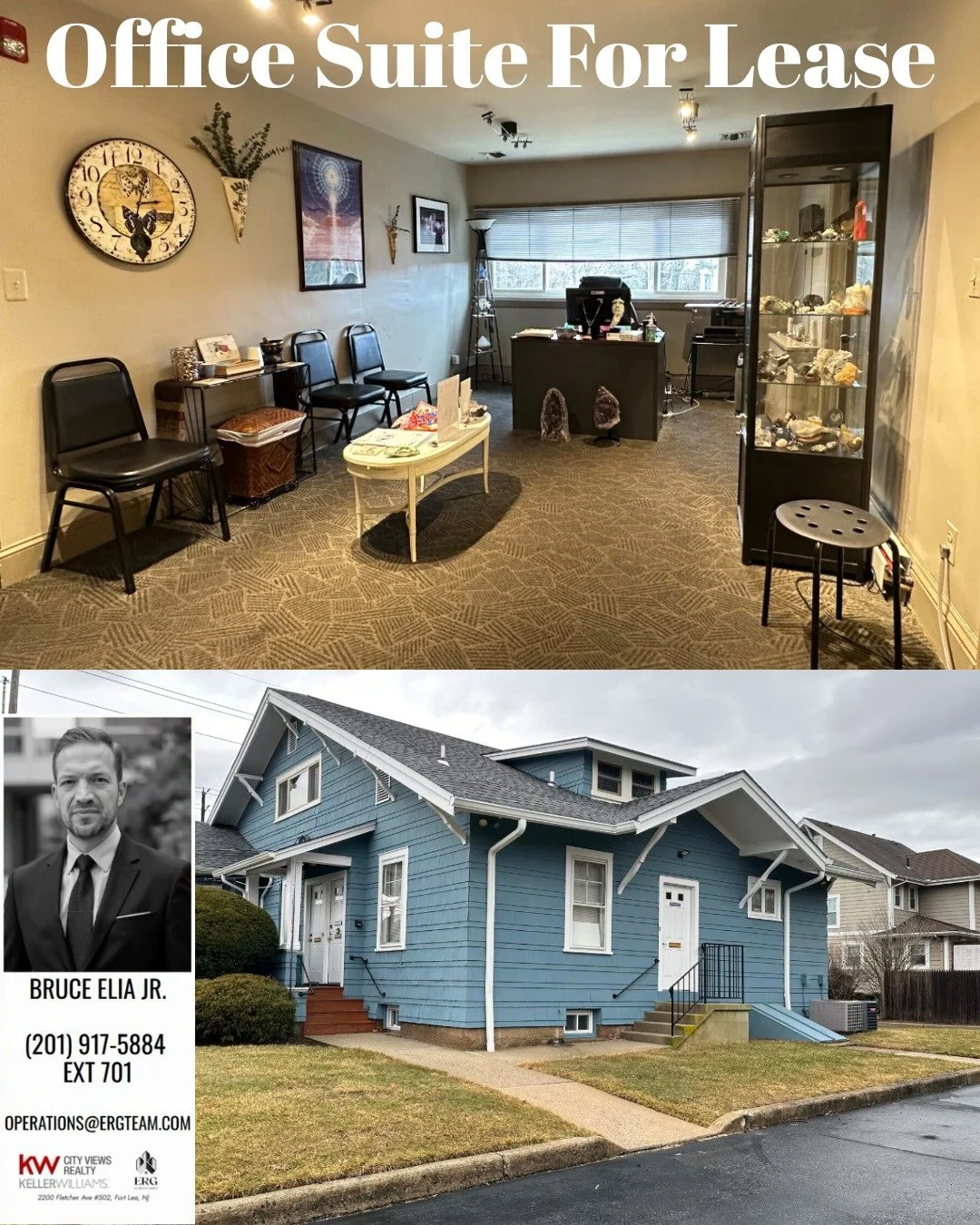 Now available in the heart of downtown Westwood, 189 Kinderkamack Rd offers a well maintained 750 SF office suite ideal for professional services, small teams, or growing businesses looking for a strong Bergen County presence.

This space features a 