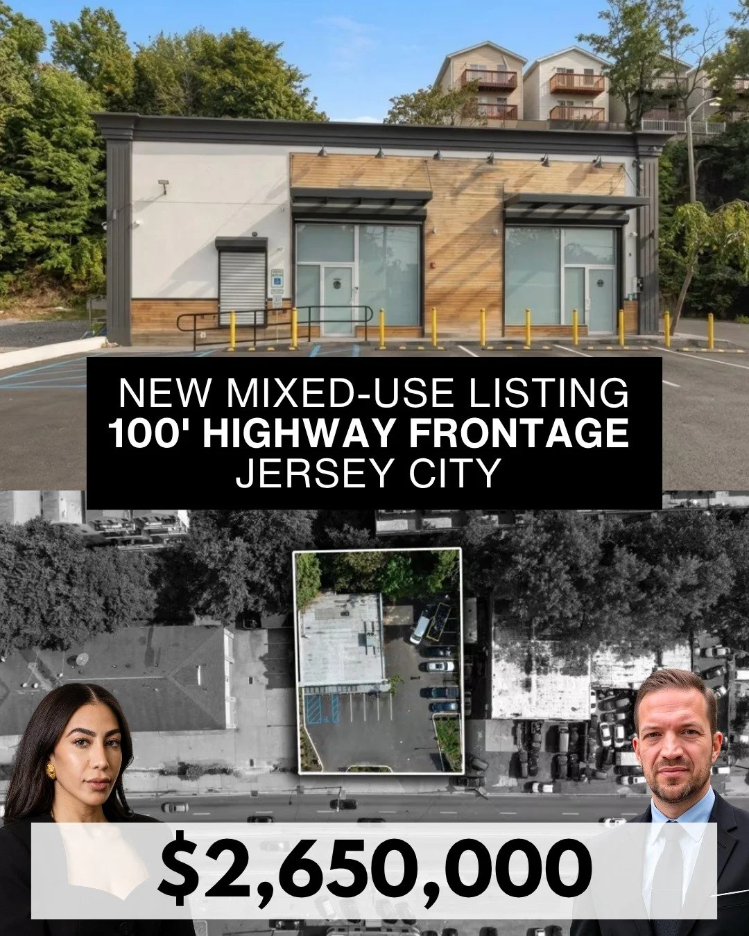 NEW JC RETAIL OPPORTUNITY:

746&ndash;748 Tonnelle Avenue, Jersey City

A rare opportunity to acquire a highly visible commercial asset along one of Jersey City&rsquo;s busiest transportation corridors.

&bull; &plusmn;2,780 SF Building
&bull; &plusm