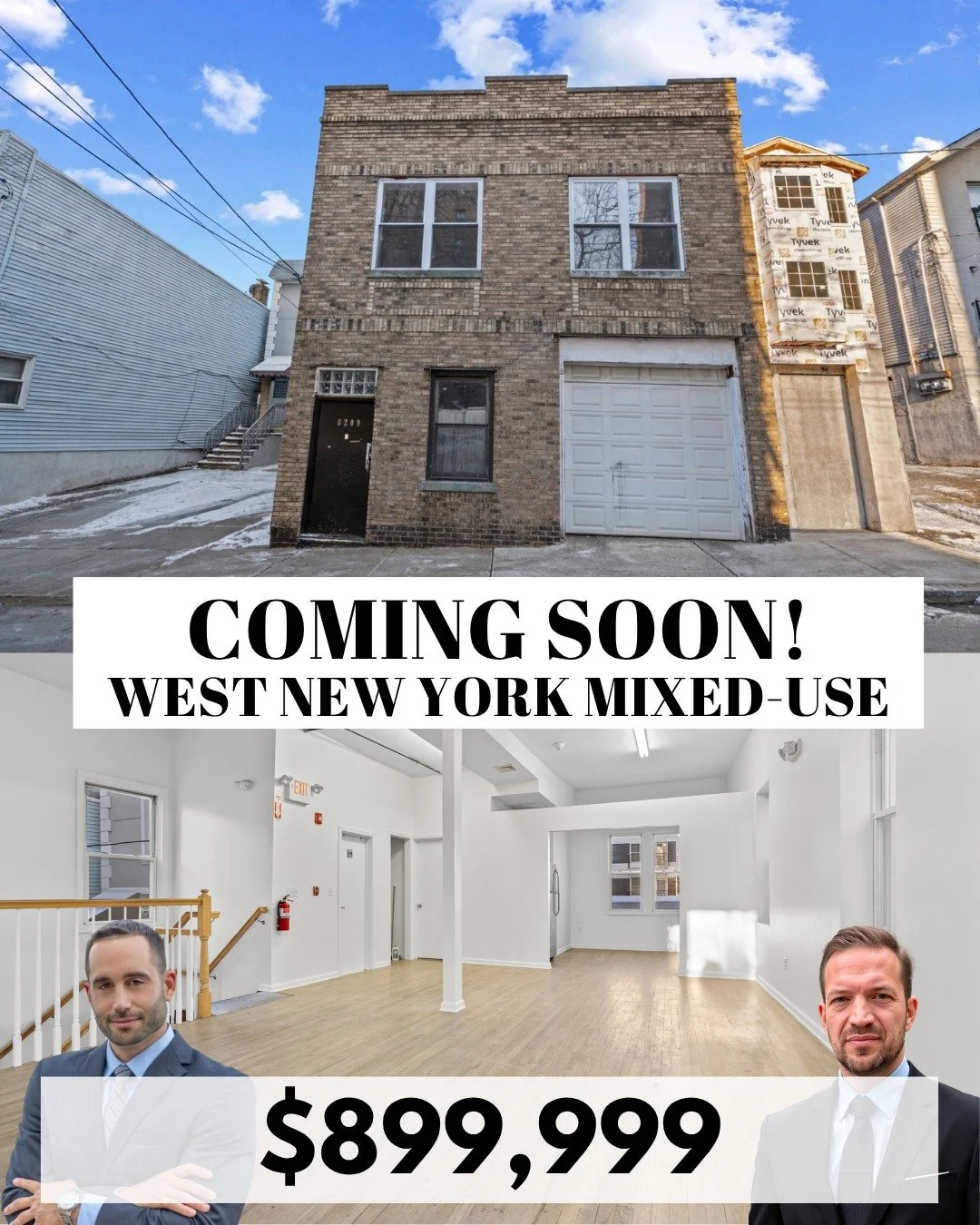 COMING SOON: Commercial Mixed-Use in West New York

Mixed-Use Retail/Office Opportunity
6209 Adams Street | West New York, NJ

A rare two-story mixed-use (retail/office) asset is coming soon in the heart of West New York.

Property Features:
&bull; 3