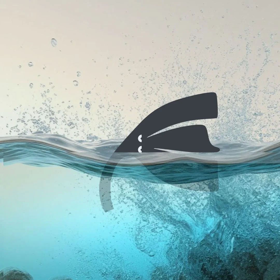 Our Kind Therapy cartoon logo figure half in water 