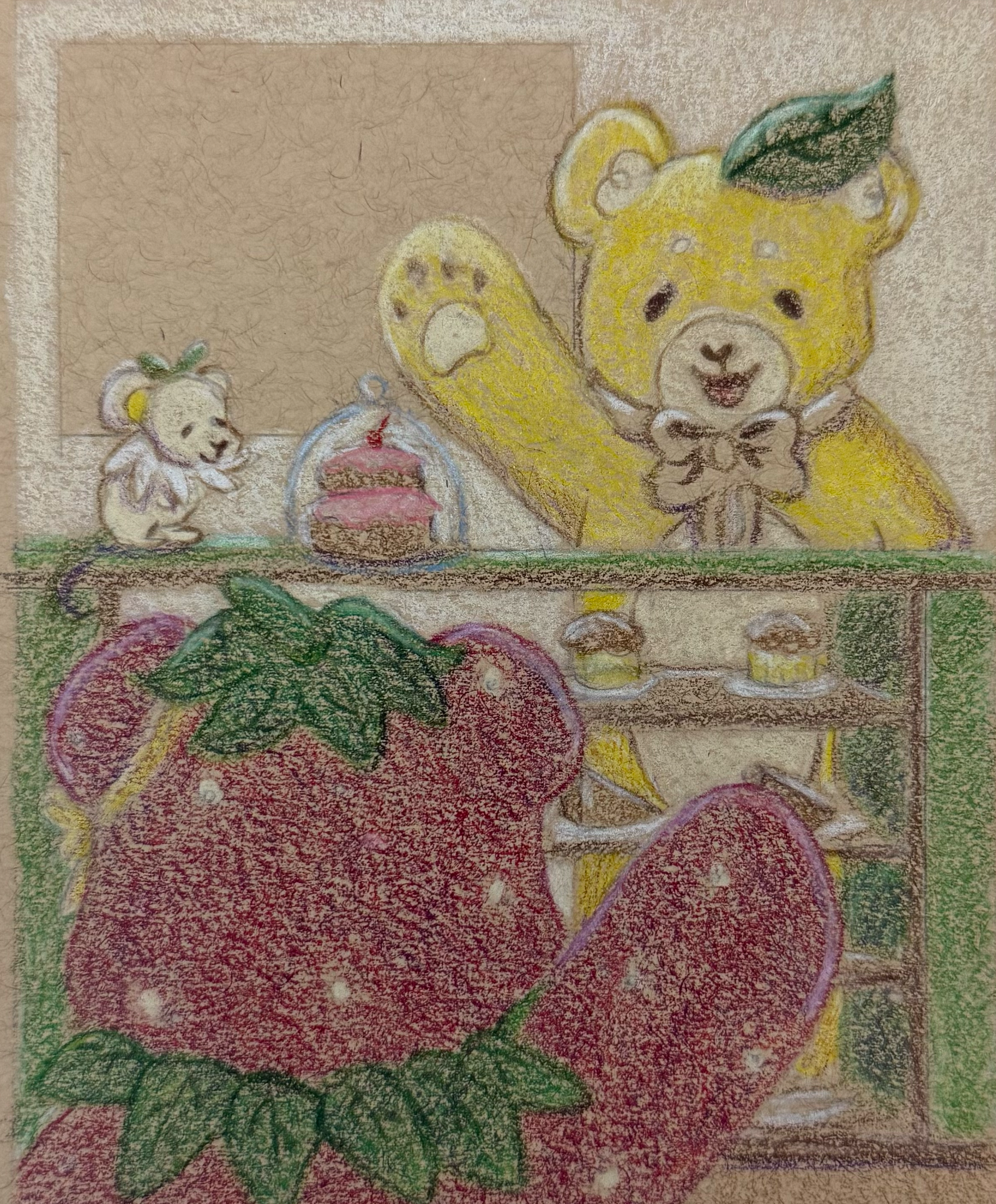 Meet Lemonbeary, 4" x 6", Color Pencil