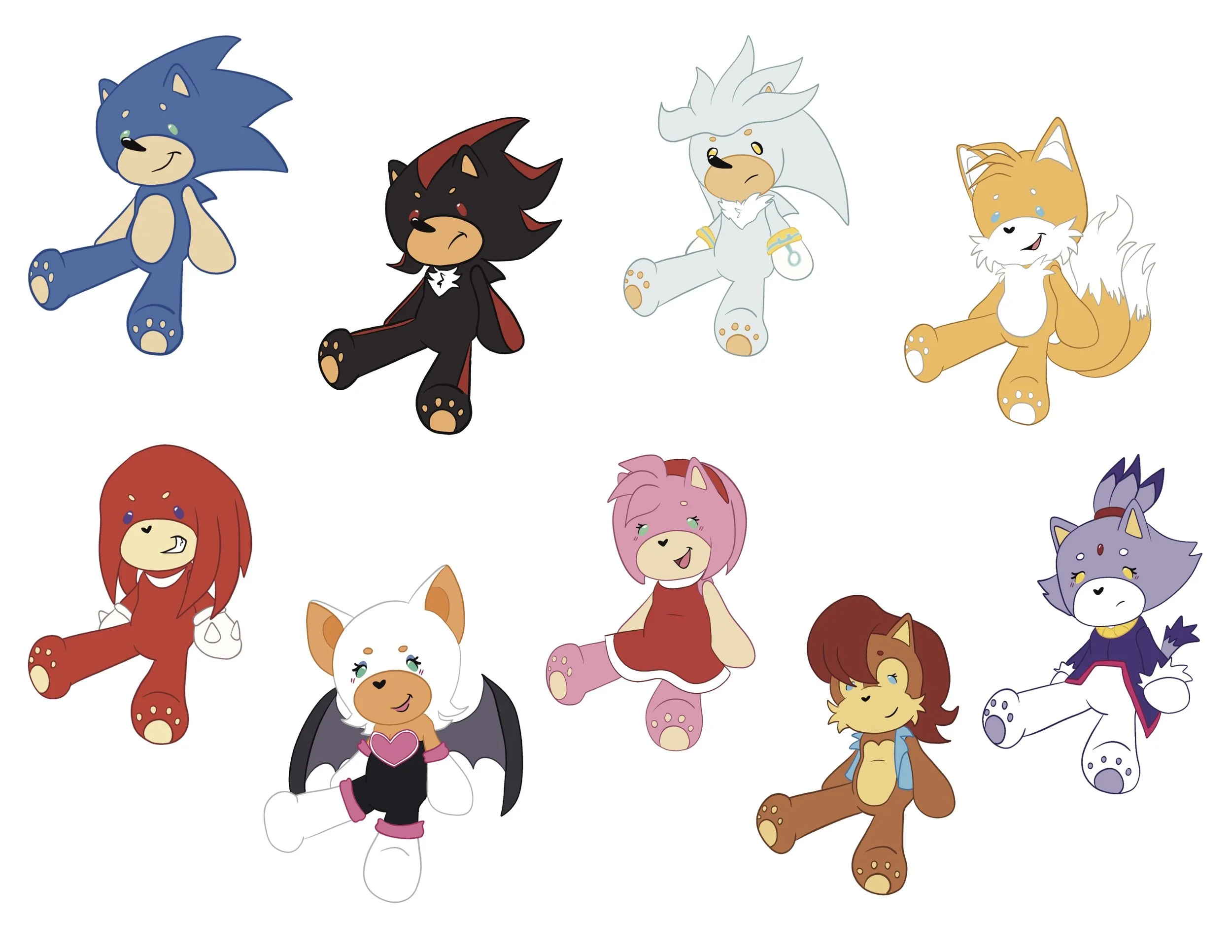 Sonic Keychain Designs
