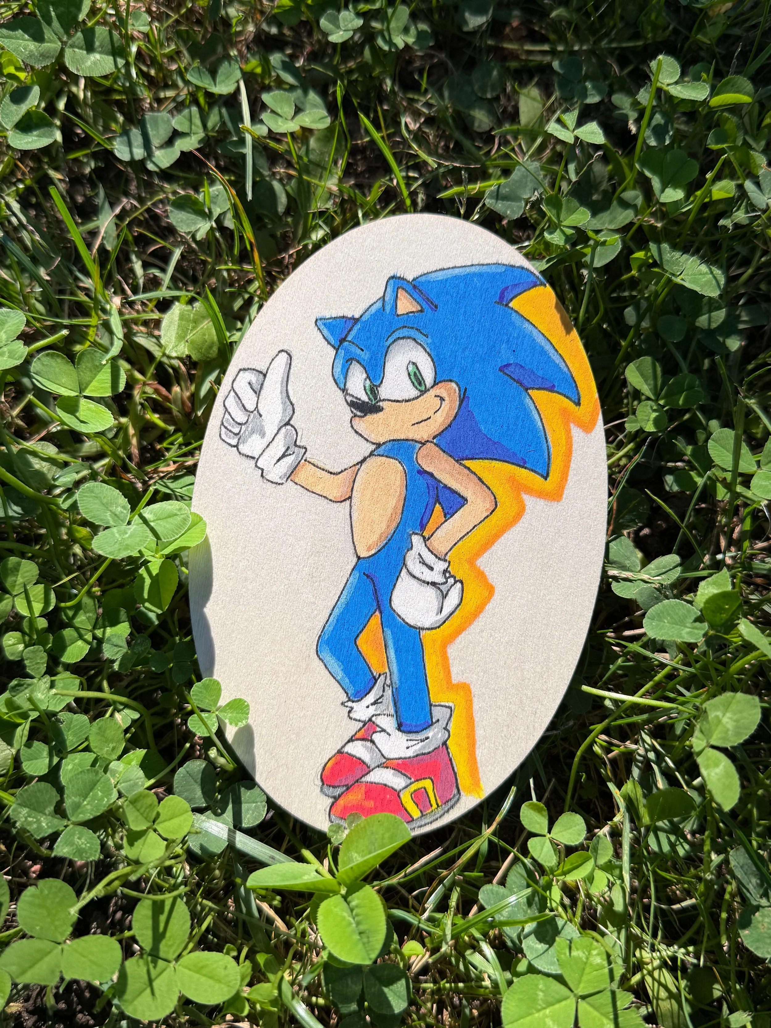 Hand Painted Wooden Magnet