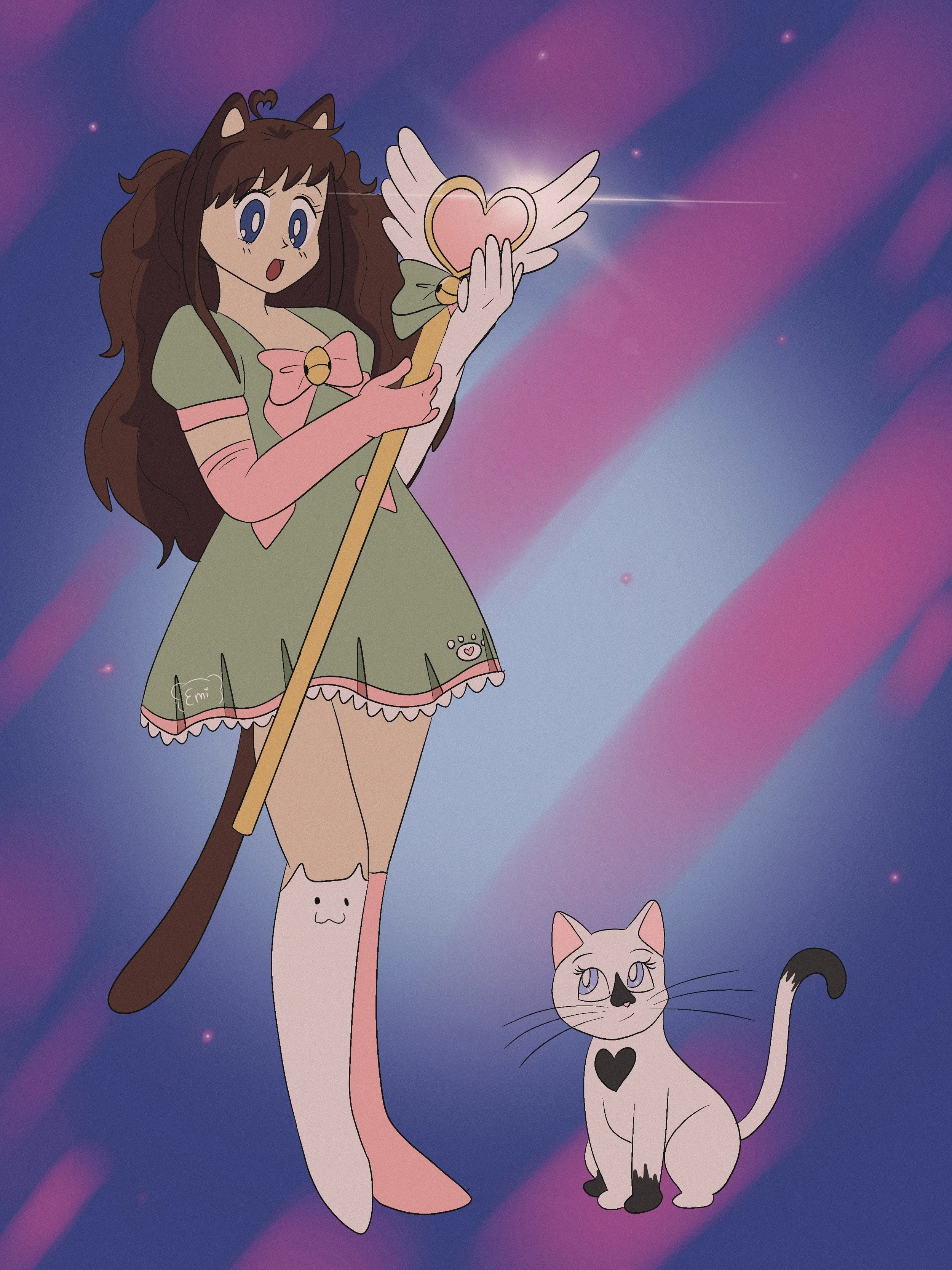 Rose in Sailor Moon Style, Procreate