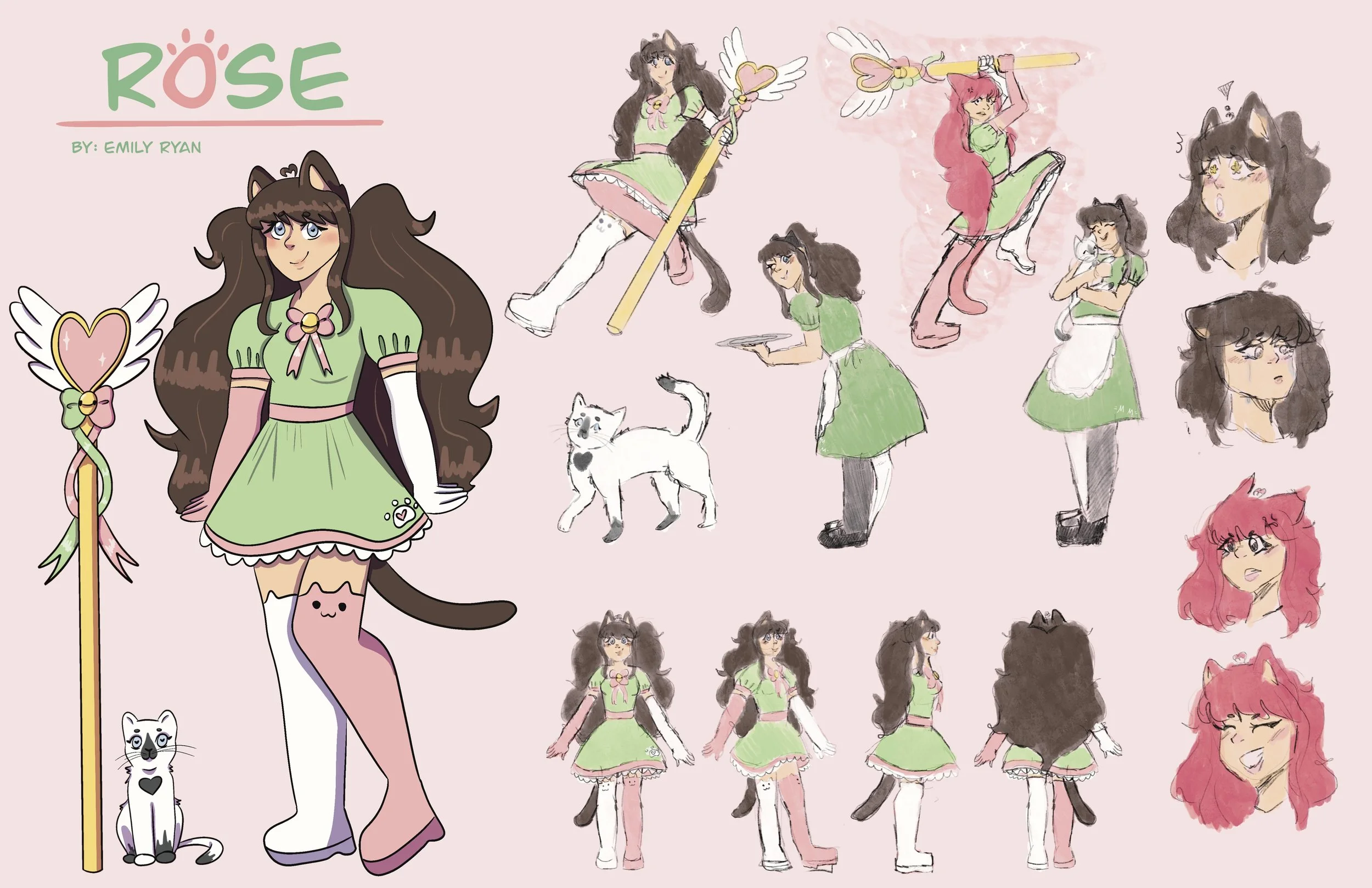 Character Reference Sheet, Procreate